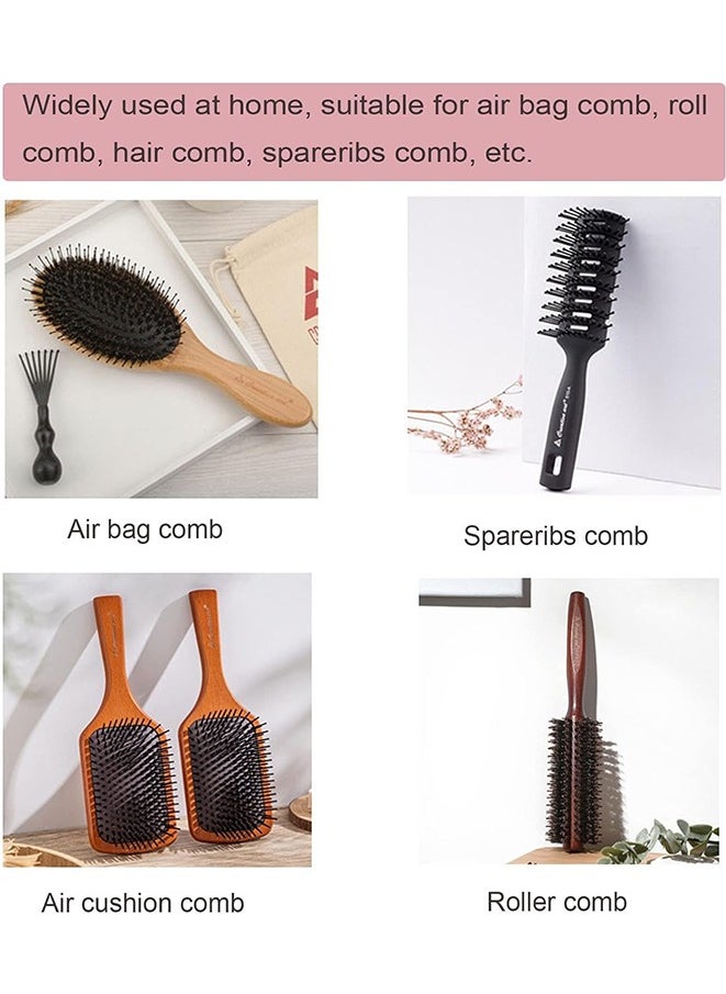 أداة تنظيف المشط وفرشاة إزالة الشعر ومشط تنظيف فرشاة الشعر وفرشاة تنظيف صغيرة ذات خطاف مجعد لإزالة الشعر المتراكم، أداة للاستخدام في المنزل وصالونات التجميل للحيوانات الأليفة