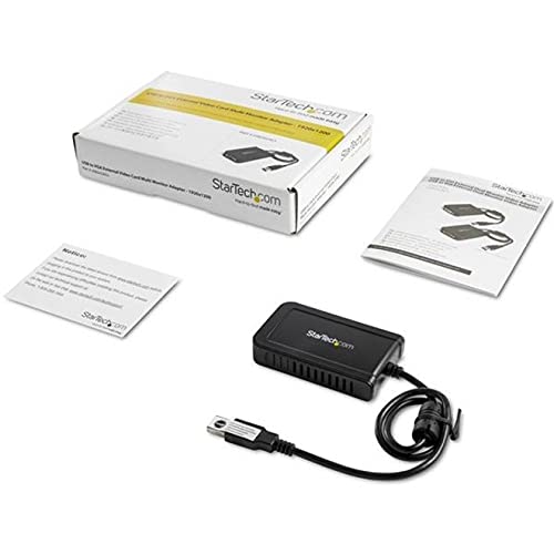StarTech.com USB 2.0 to VGA Adapter, USB to VGA Monitor Converter for Windows, 1080p , TAA (no support for macOS/ChromeOS/Linux)