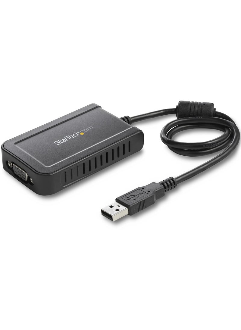 Startech.com StarTech.com USB 2.0 to VGA Adapter, USB to VGA Monitor Converter for Windows, 1080p , TAA (no support for macOS/ChromeOS/Linux)  - Image 1