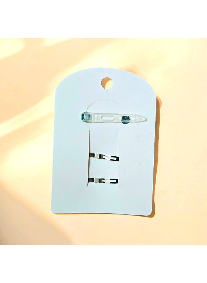 مجموعة من ٣ كلبس للشعر / اخضر - Image 2