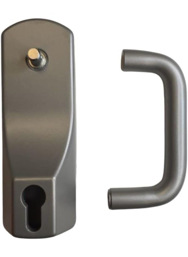 Union ExiSAFE Certified Outside Access Lever for Fire Exit Doors | EN 1125 & 179 Compliant | 120/240min Fire Rated | Secure Emergency Door Entry | Silver - Image 2