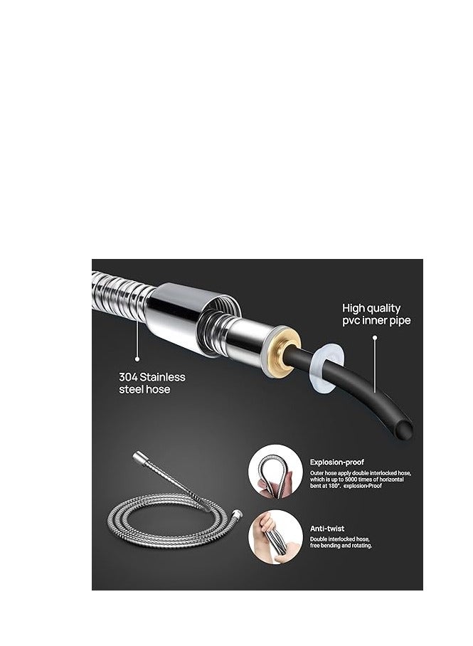 بروماس بيديت رذاذ كروم صحي دش المرحاض خرطوم مجموعة مسلم - Image 4