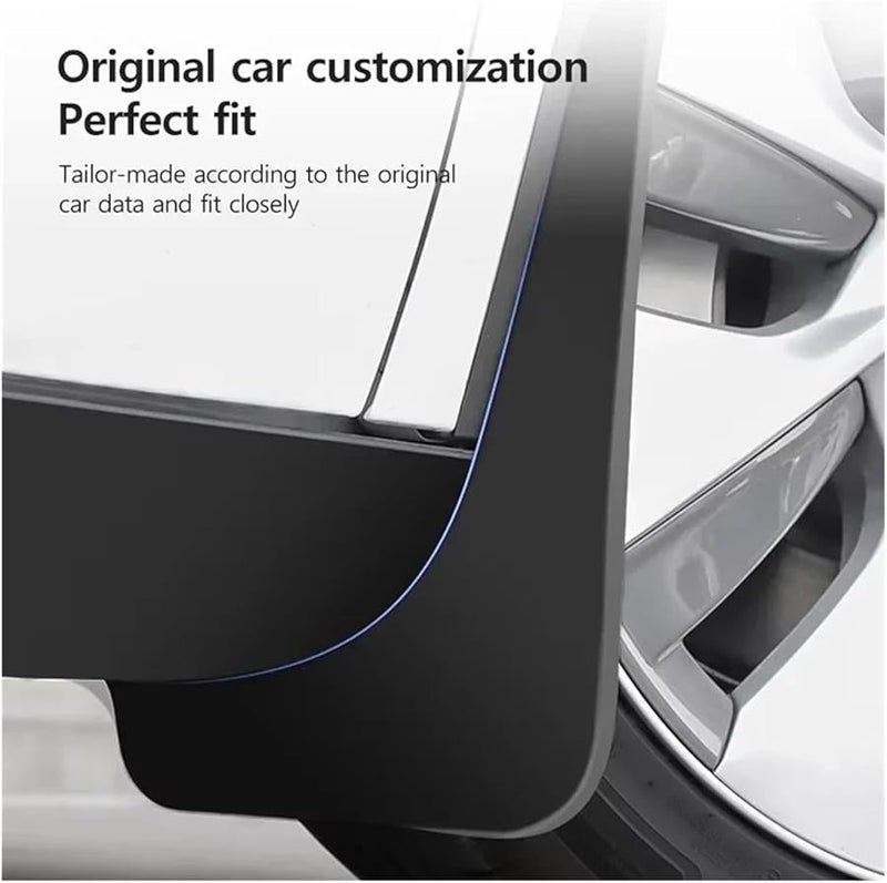 مجموعة واقيات الطين من كيا بيغاس 2017، 4 قطع، واقيات ضد الرش مقاومة للماء، إكسسوارات إطارات السيارات - Image 4