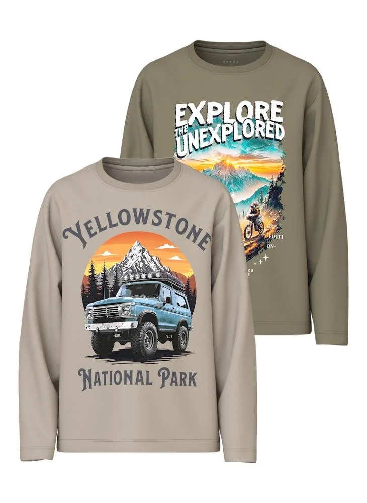 NAME IT Youth 2 Pack Of Printed T-Shirt