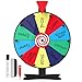Facilife 12 Inch Spinning Wheel for Prizes  Prize Wheel 10 Slots Color Spinner with Stand Table Prize Wheel Spinner for Trade Shows Carnivals and Home Game 12 inch - Image 2