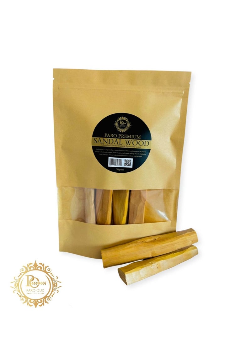 PARO OUD خشب الصندل الميسور عالي الجودة من بارو، درجة الأيورفيدا الطبيعية، 50 جرامًا - Image 1