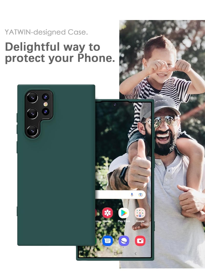 Houmt Liquid Silicone Designed for Galaxy S22 Ultra Case Cover (6.8 inches) Silky-Soft Touch Full Body Protection Cover Case with Soft Microfiber Lining - Image 2