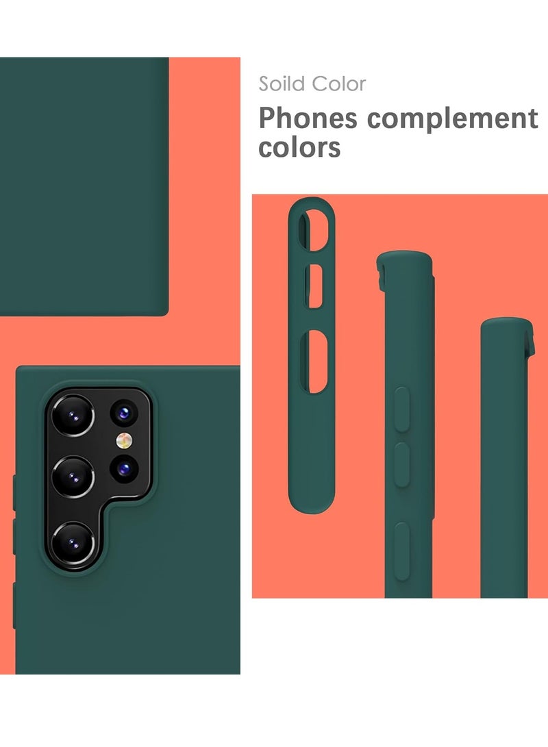 Houmt Liquid Silicone Designed for Galaxy S22 Ultra Case Cover (6.8 inches) Silky-Soft Touch Full Body Protection Cover Case with Soft Microfiber Lining - Image 3