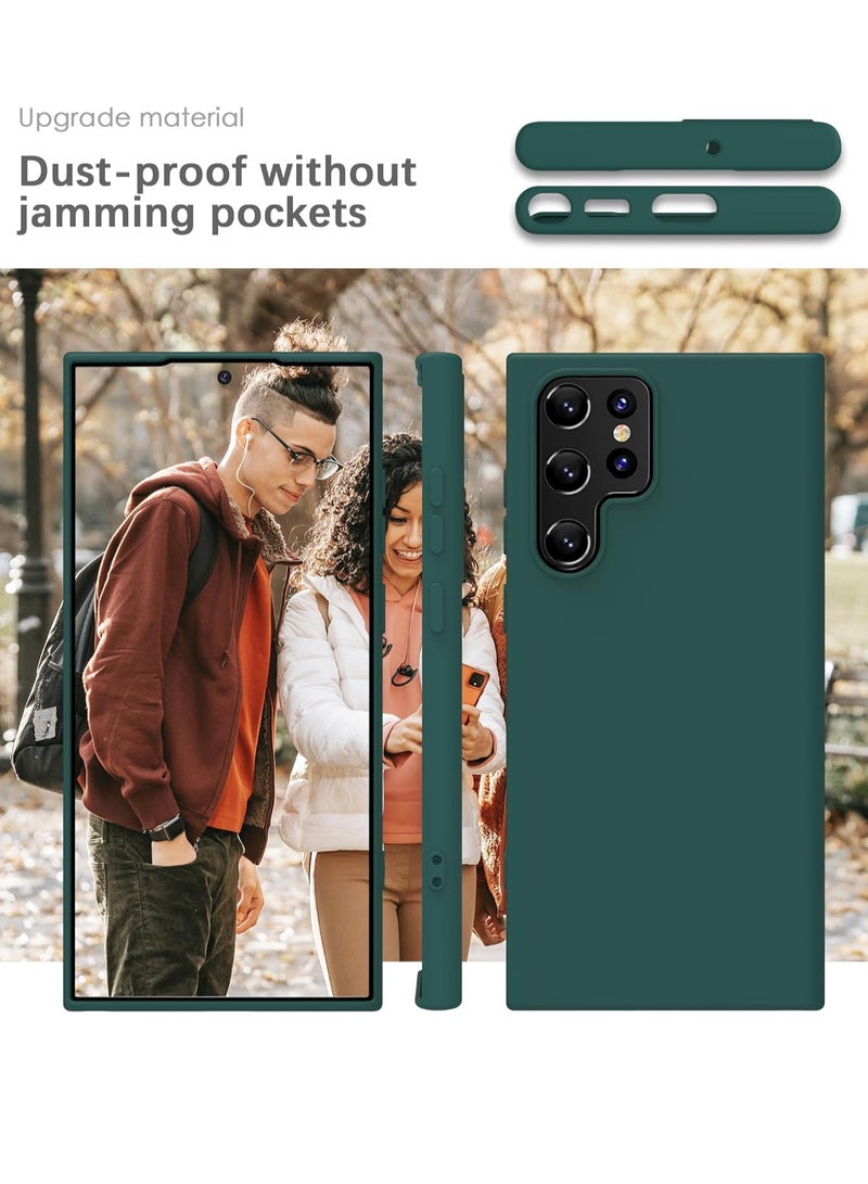 Houmt Liquid Silicone Designed for Galaxy S22 Ultra Case Cover (6.8 inches) Silky-Soft Touch Full Body Protection Cover Case with Soft Microfiber Lining - Image 5