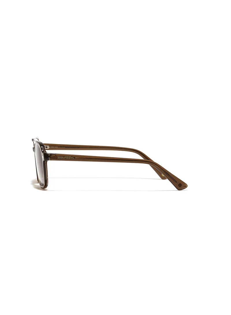 30Sundays Navigator,Men Sunglasses, Aviator Sunglasses, UV Protection: UV400 (Brown,Brown)