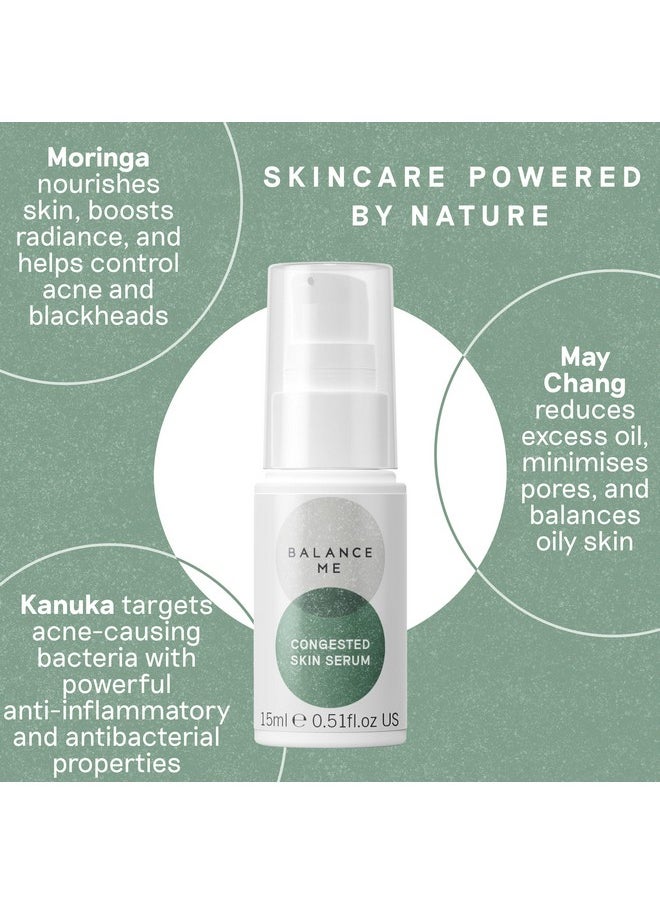 Balance Me - Balance Me Congested Skin Serum 0.5 fl oz, Acne & Spot Gel for All Skin Types, Targets Blemishes, Reduces Redness, Calms & Clears Skin, Vegan, Natural - Image 1