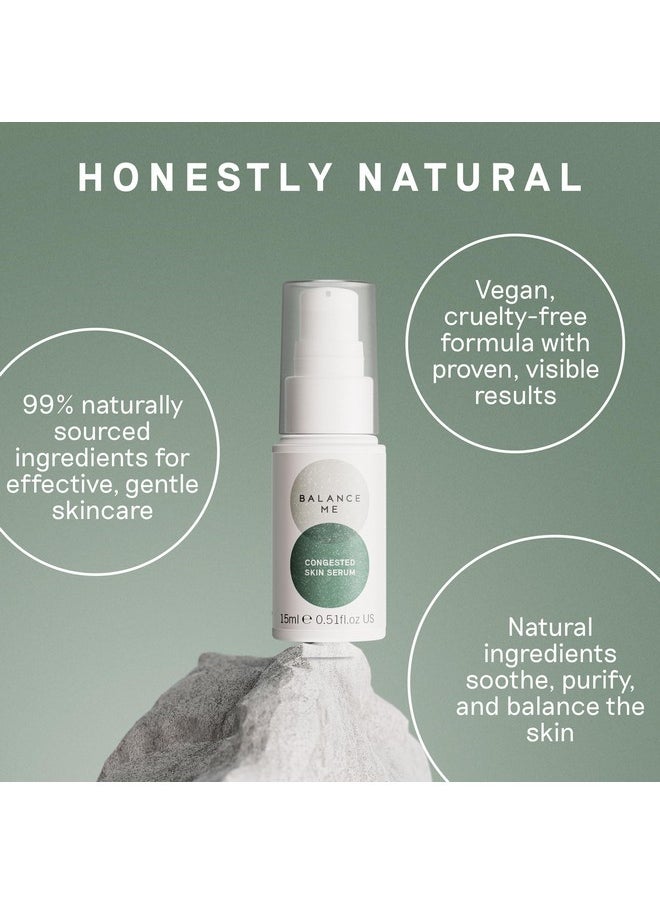 Balance Me - Balance Me Congested Skin Serum 0.5 fl oz, Acne & Spot Gel for All Skin Types, Targets Blemishes, Reduces Redness, Calms & Clears Skin, Vegan, Natural - Image 1