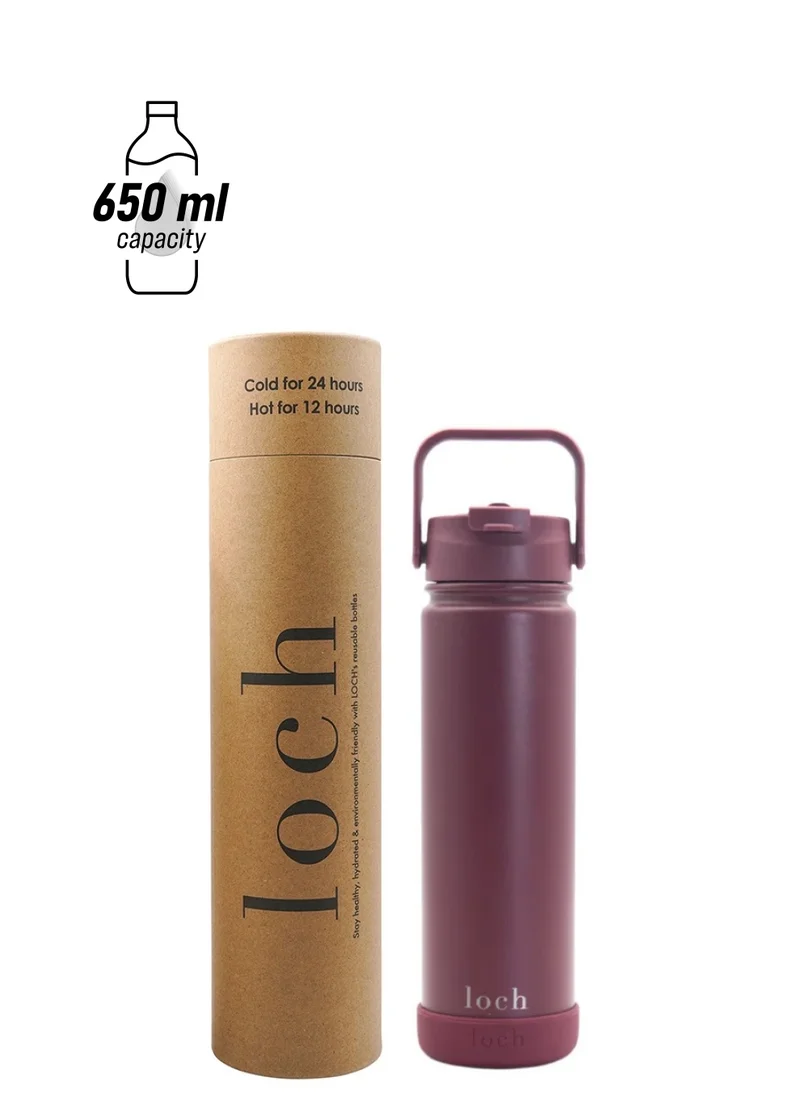LOCH 650 ml Maroon Red Monochrome Bottle