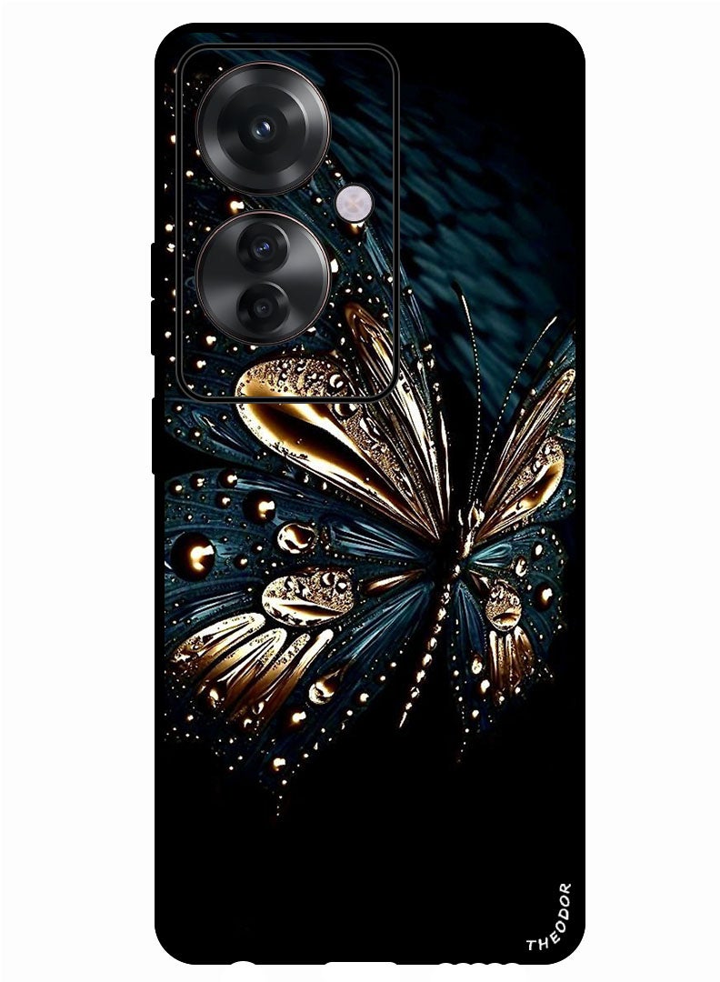 Theodor Protective Case Anti Scratch Shock Proof Bumper Cover For Oppo F25 Pro Butterfly Abstract - Image 1