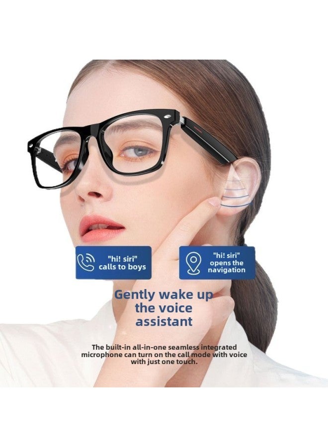 Smart Glasses Anti-blue Color Flat Audio Glasses Men And Women Wireless Fishing Headphones Black Technology Bluetooth Glasses-Color:Sunglasses  - Image 5