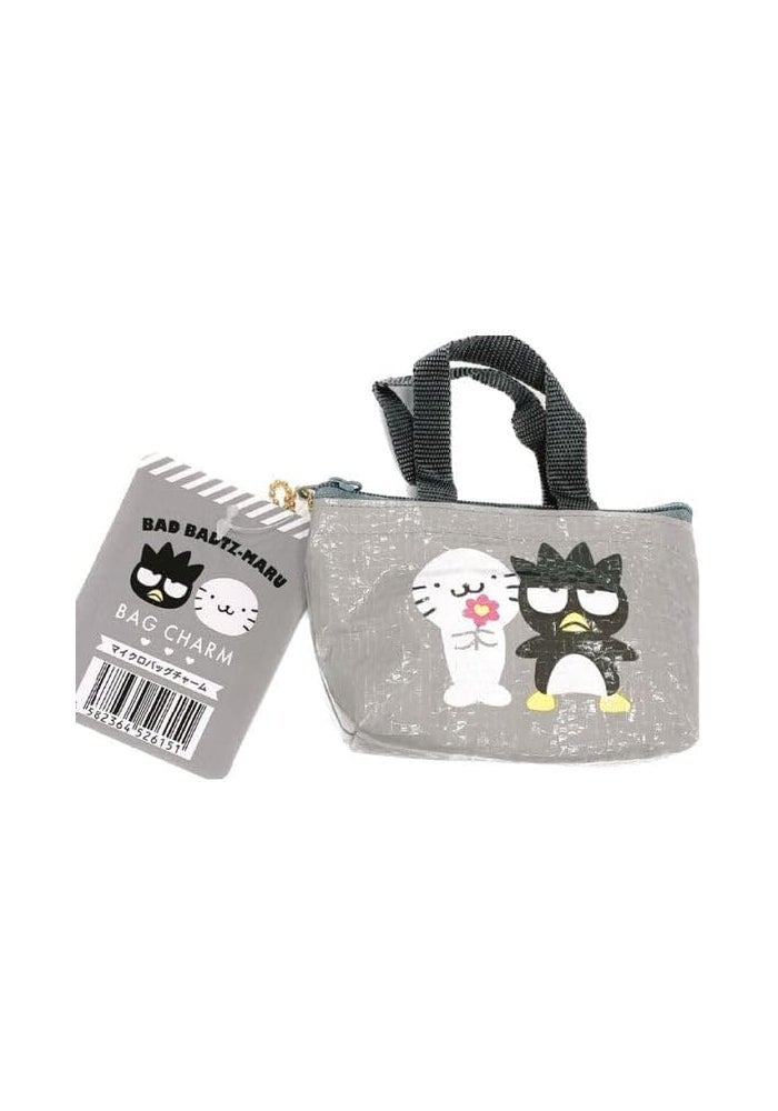 DAISO Bad Badtz-Maru Micro Bag Charm - Sanrio Character Mini Pouch & Keychain Accessory - Image 1