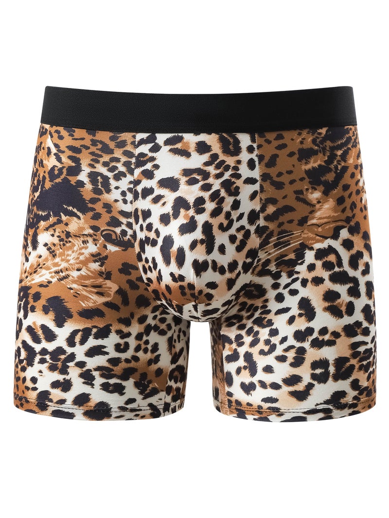 Direct Sales Leopard Print Fashionable Men'S Boxer Briefs Comfortable Simple Luxury Boxer Shorts Dropshipping - Image 1