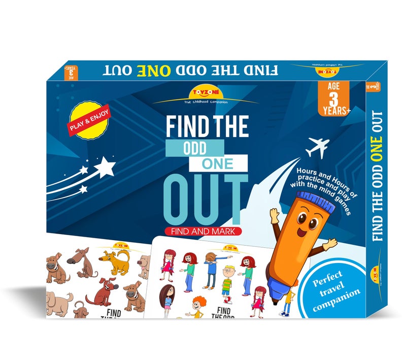 TOY ZONE Find The Odd One Out | Find The Difference Game | Brain Games | Early Learner Educational Game | Matching Game | Great for Home, Road Trip, Travel, Camping - Best Gift for Kids Ages 3+ - Image 3