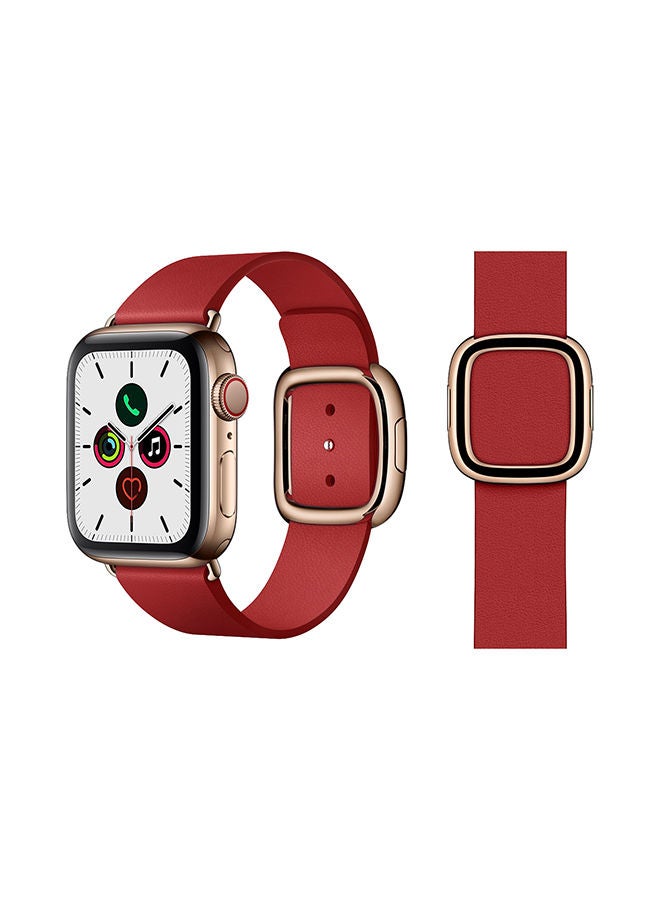 NIBEMINENT Stylish Band For Apple Watch Series 5/4/3/2/1 Ruby Red - Image 1