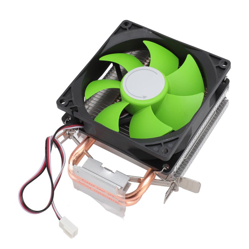 CPU Cooler Dual Heat Pipe Copper Heatsink For Intel And AMD Processors - Hydraulic Bearing Silent Fan 2000 RPM For Stable Operation - Image 2