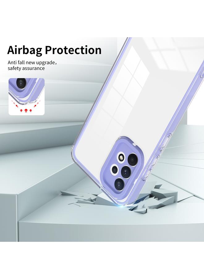 S-TOP Case For Samsung Galaxy A32 4G 3 in 1 Clear TPU Color PC Frame Phone Case - Image 3