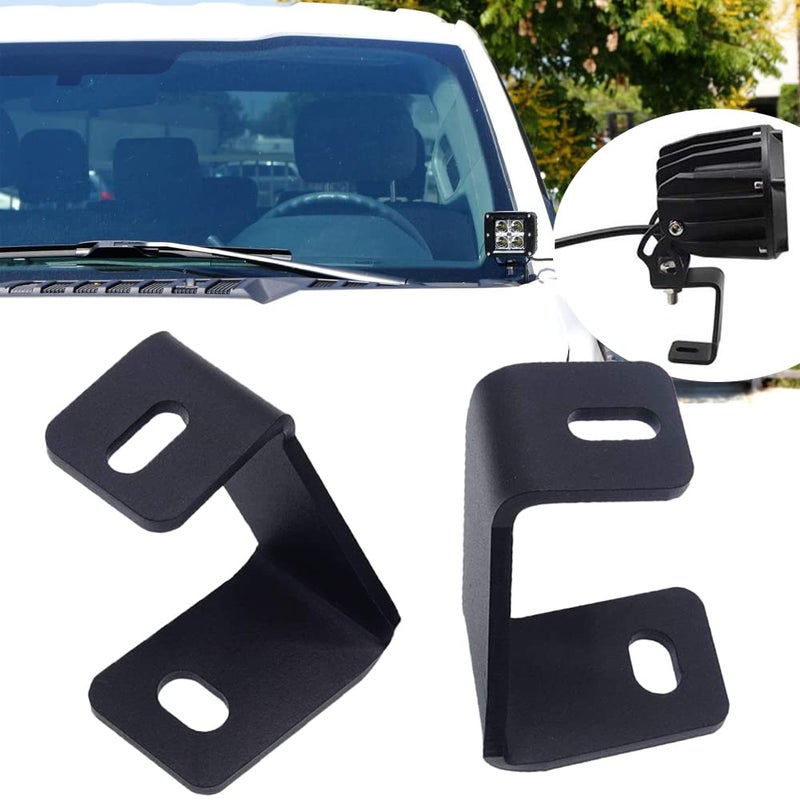 KANGIKX F150 Hood Light Mount Brackets Pillar Pods Mounts Hood Hinges LED WorkCube Light Mount Brackets Compatible with F150 Raptor 20172023 and F150 20152023