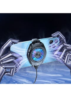 Generic 2022 Mobile Phone Back Clip Radiator Semiconductor Ice Seal Refrigeration Magnetic Suction Mobile Phone Tablet Mobile Phone Radiator Factory-Product Color:K5 Semiconductor Magnetic Black  - Image 3