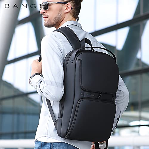 BANGE Water Resistant Anti-Theft Unisex Travel Laptop Backpack With Usb Charging Port (Black) 18 Litre - Image 3