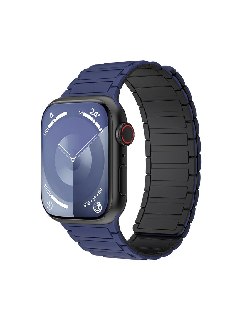 HablTech Magnetic Watch Staps Compatible with Apple Watch Band 44mm 45mm 46mm 49mm Silicone Replacement Wristband Strong Magnetic Attraction iWatch Series11/10/9/8/7/6/5/4/Ultra/Ultra2/Ultra3/SE/SE1/SE2 - Image 1