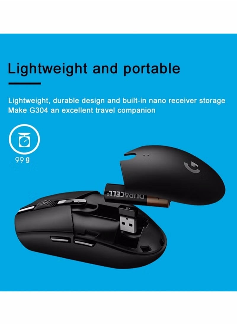 Generic - G304 Lightspeed Wireless Gaming Mouse Black - Image 1