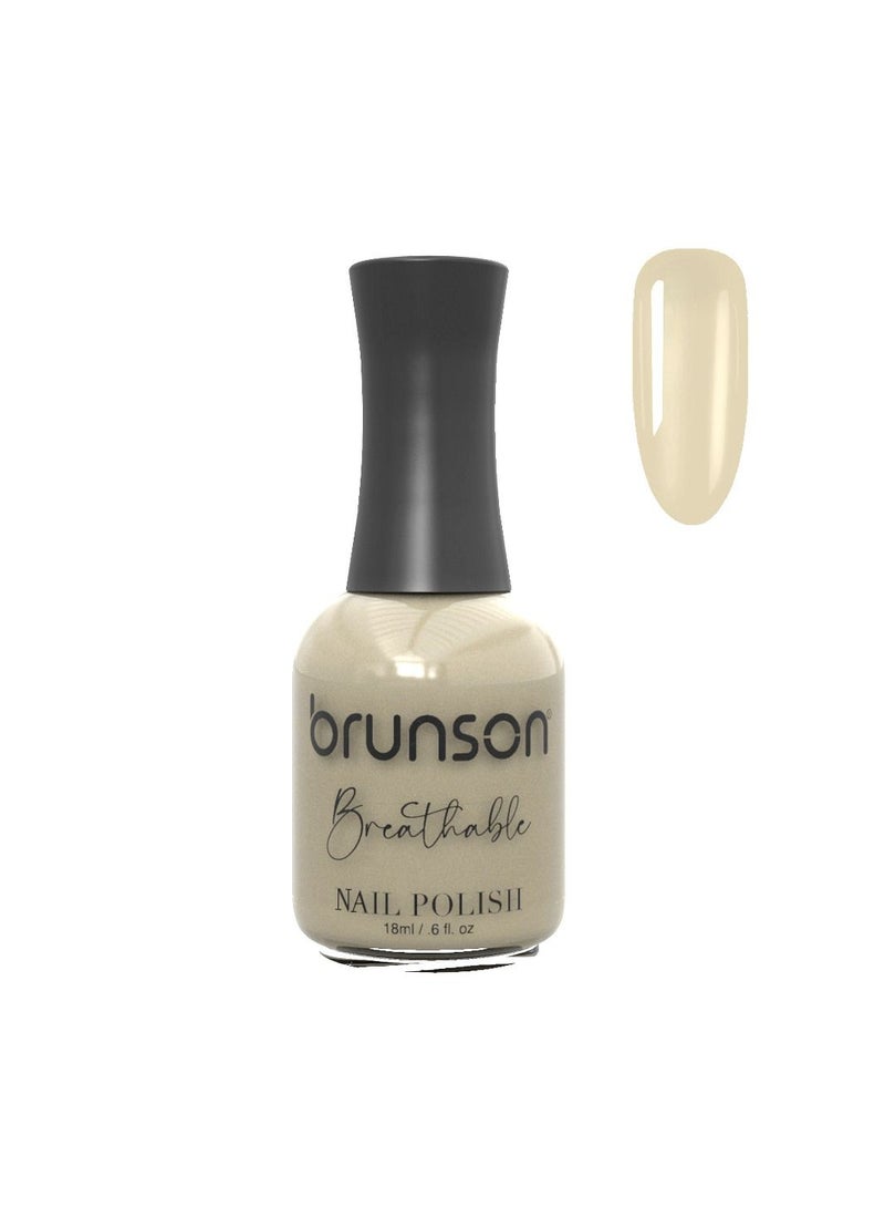 Brunson Breathable Nail Polish Halal Nail Lacquer Wudu friendly Quick Dry long lasting but easy peel off Glossy Shine Water Based Nail paint 18ml