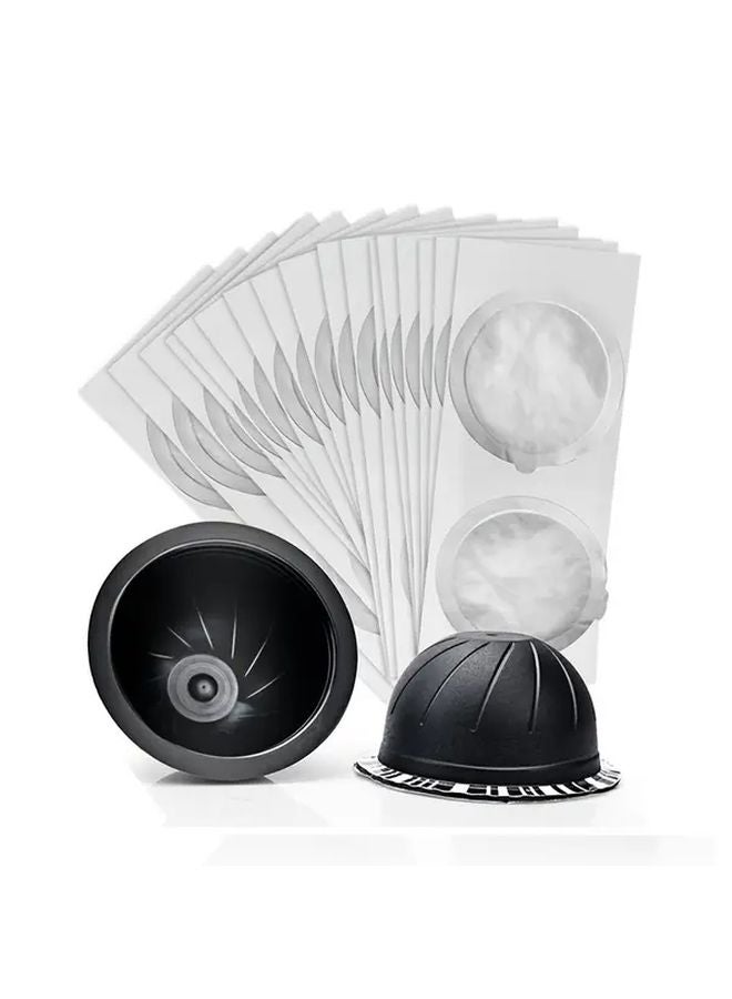 100 عبوة كبسولات ألومنيوم قابلة لإعادة التعبئة مقاس 59 مم مع أختام لآلة القهوة فيرتوبلس بلس - Image 2