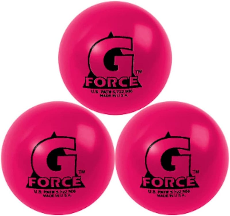 Mylec كرات هوكي الشارع G-Force، كرات هوكي الشارع ذات الارتداد المنخفض، مملوءة بالسوائل، مثالية لدرجات الحرارة من 30-60 فهرنهايت، بناء متين، كرة هوكي رولر للعب الداخلي/الخارجي (مجموعة من 3) - Image 1