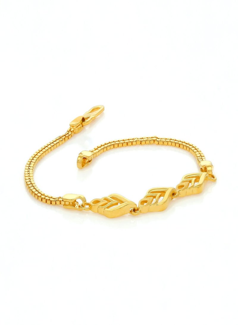 Malabar Gold and Diamonds 22 KT 916 Purity Gold Bracelet DZBR381  - Image 3