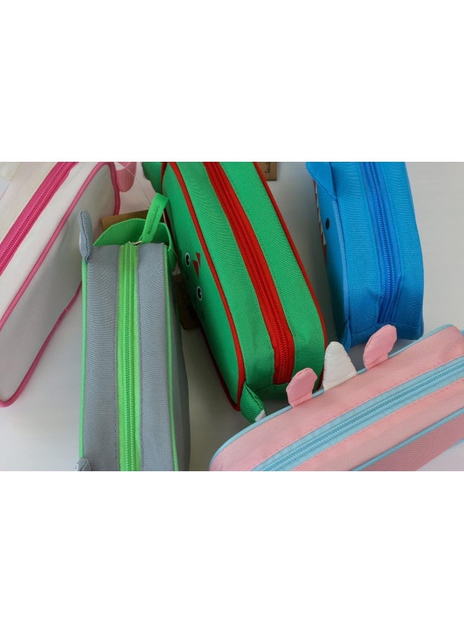Zoocchini Pencil Case Pouch Organizer for Toddlers, Preschoolers and School Kids, Shark, One_Size - Image 2
