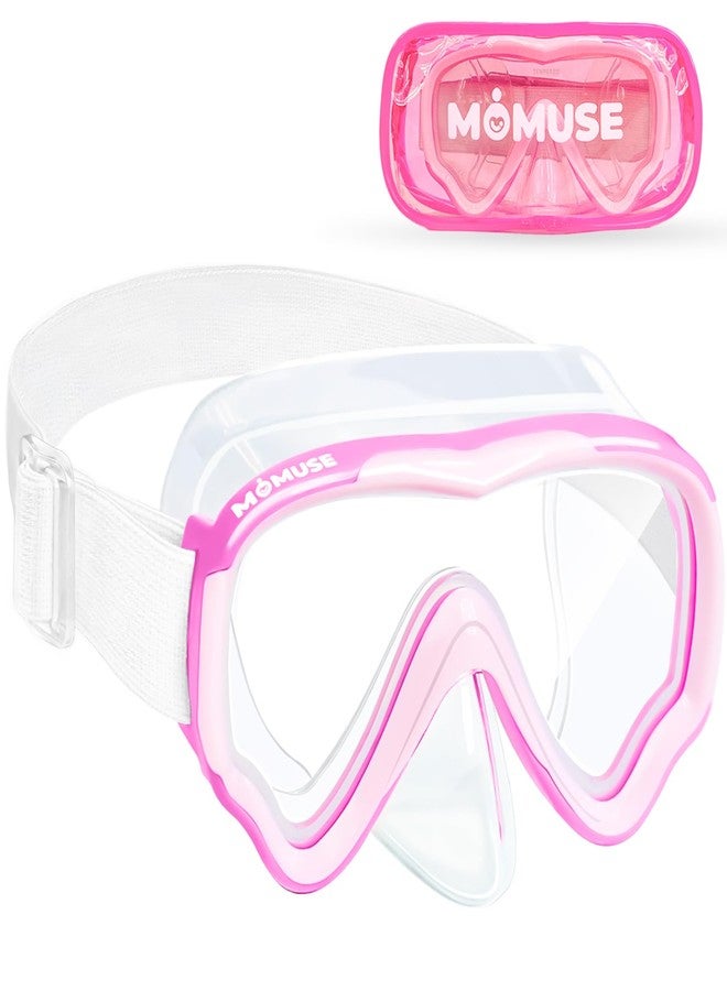MOMUSE Kids Swim Goggles with Soft Fabric Strap, Diving Mask with 3D No-Leak Nose Cover, Anti-Fog & Shatterproof Lens, Swimming Goggles for Toddler/Youth Boys Girls 3-14 - Image 1