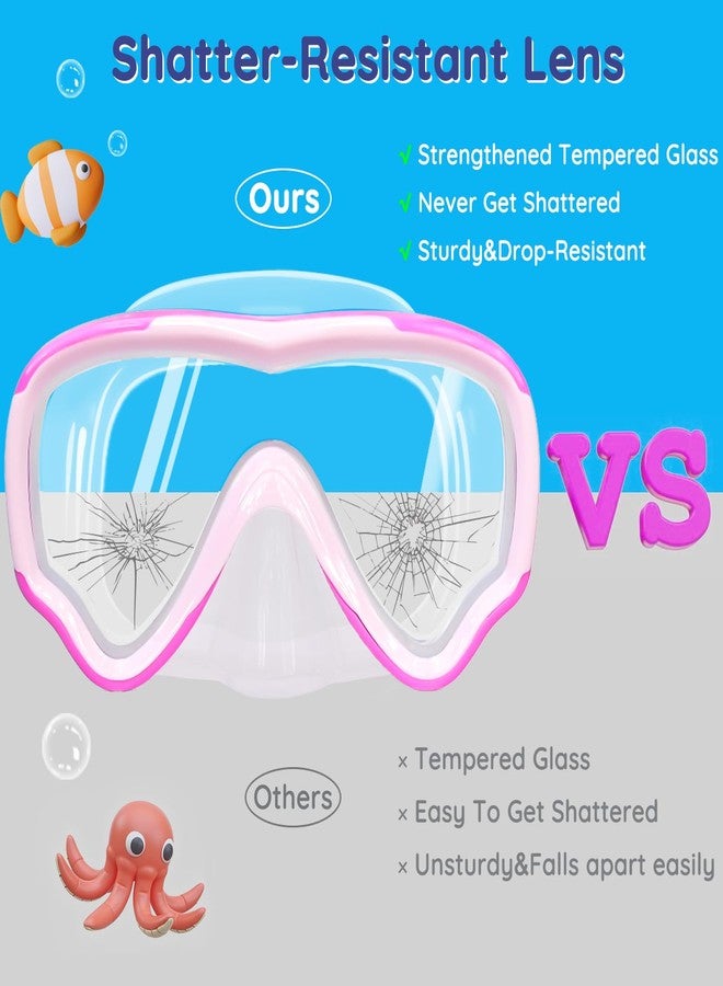 MOMUSE Kids Swim Goggles with Soft Fabric Strap, Diving Mask with 3D No-Leak Nose Cover, Anti-Fog & Shatterproof Lens, Swimming Goggles for Toddler/Youth Boys Girls 3-14 - Image 5
