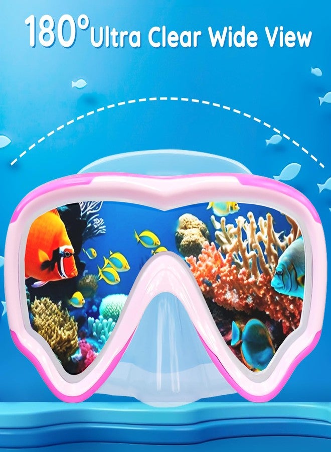 MOMUSE Kids Swim Goggles with Soft Fabric Strap, Diving Mask with 3D No-Leak Nose Cover, Anti-Fog & Shatterproof Lens, Swimming Goggles for Toddler/Youth Boys Girls 3-14 - Image 4