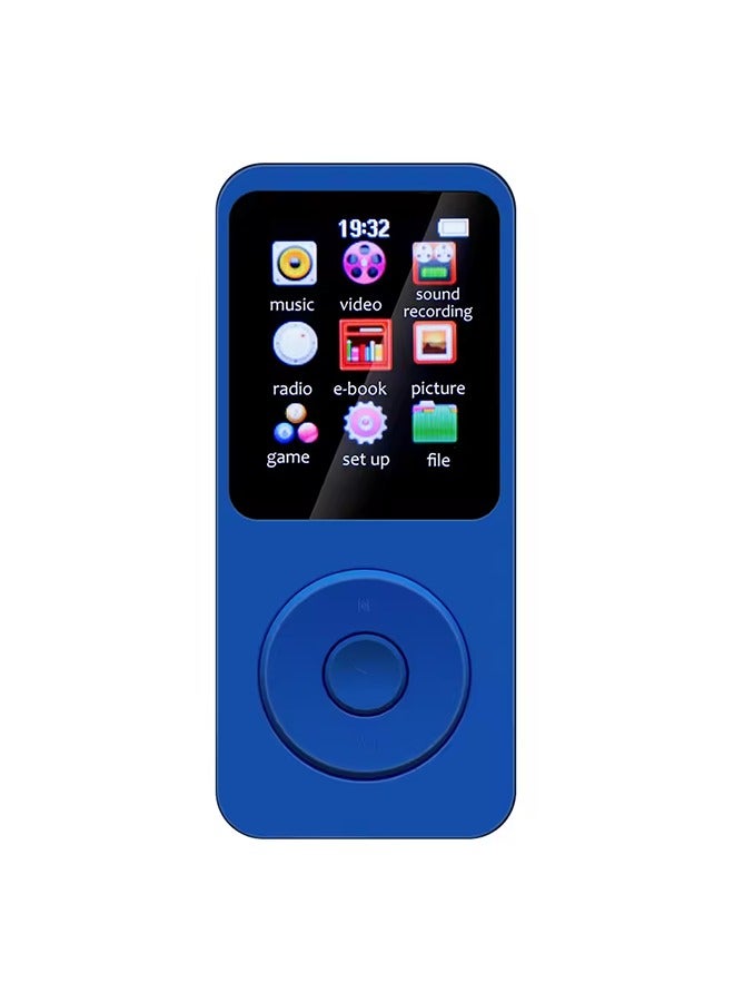 MP3 Player 1.8 in Screen Music Stereo Player Bluetooth-Compatible5.4 Built-in Speaker Support FM Radio E-Book Recording for Kids