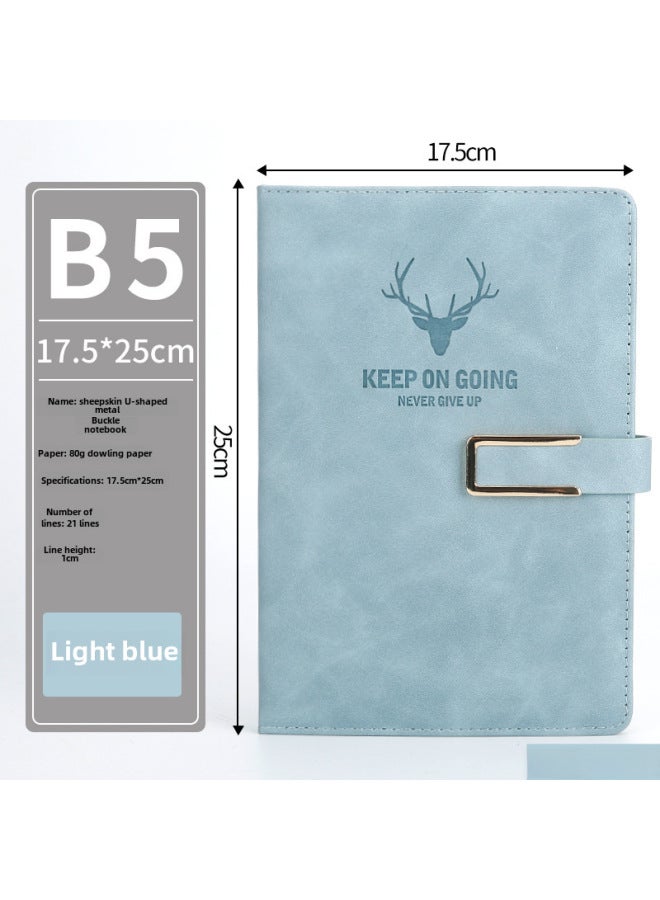 Enterprise A5 Notebook Imitation Belt Buckle B5 Notebook Notebook Business Office Notepad Gift Suit - Image 1