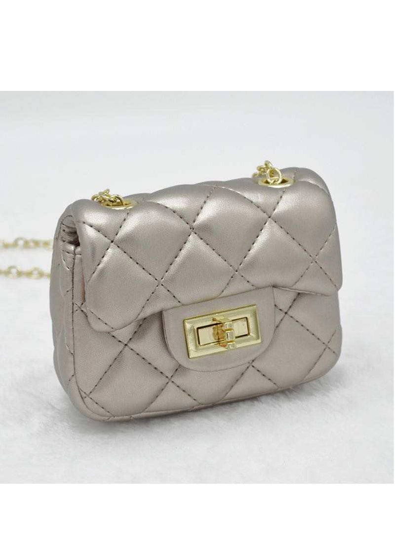 Lion Llama - Mini Quilted PU Crossbody Bag | Trendy Mini Quilted Crossbody Bag for Women & Girls | Stylish Shoulder Purse - Image 1