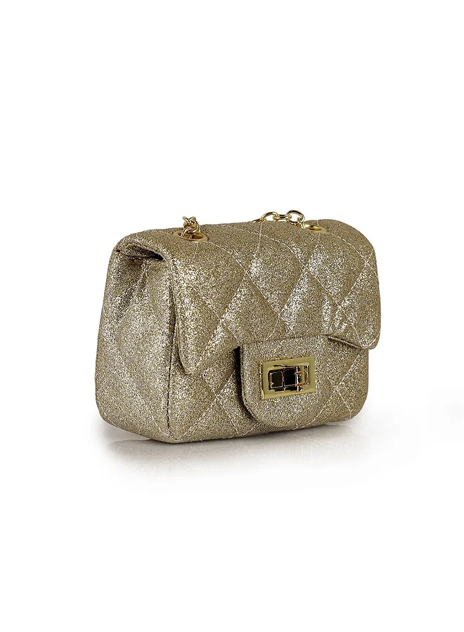 Lion Llama Mini Quilted PU Crossbody Bag | Trendy Mini Quilted Crossbody Bag for Women & Girls | Stylish Shoulder Purse