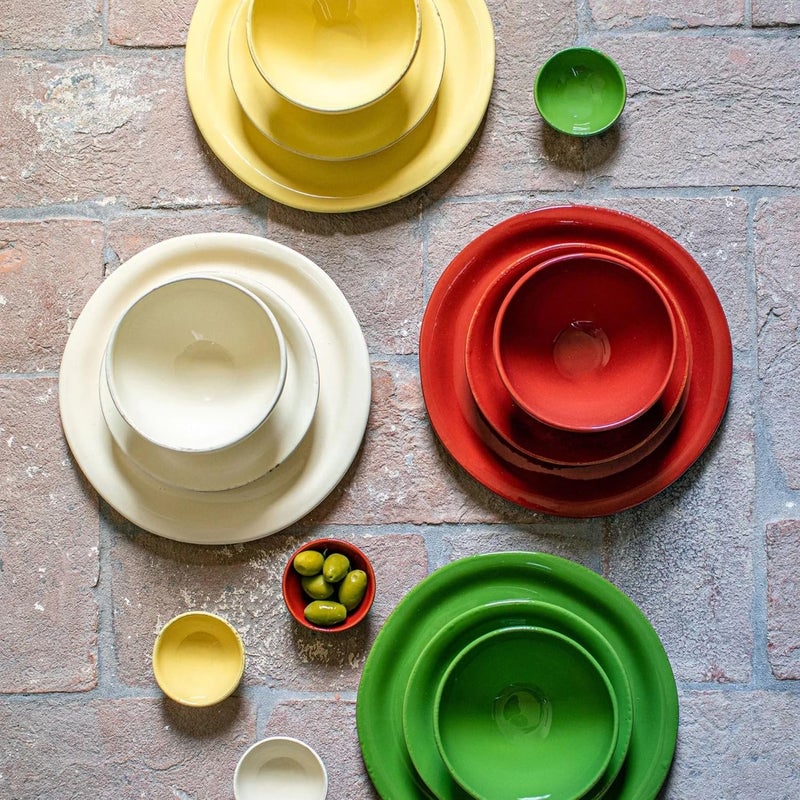 Vietri Vietri Cucina Fresca Sage Pasta Bowl Handmade in Italy Durable Terra Cotta Earthenware Dish Server  9 Inch Green - Image 2
