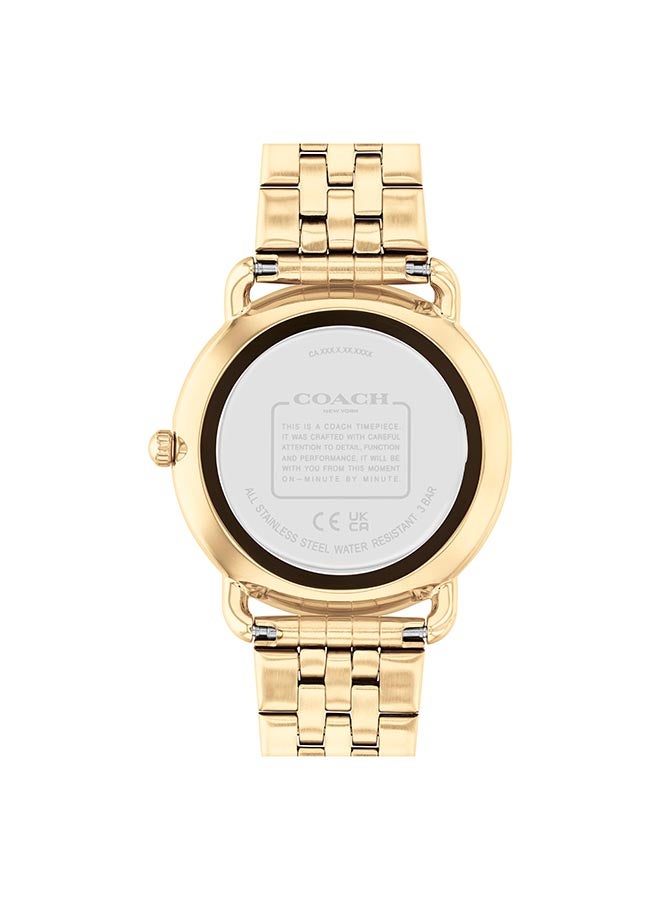 COACH ساعة يد نسائية من الستانلس ستيل بعقارب دائرية الشكل 14504349 - 36 ملم - Image 3