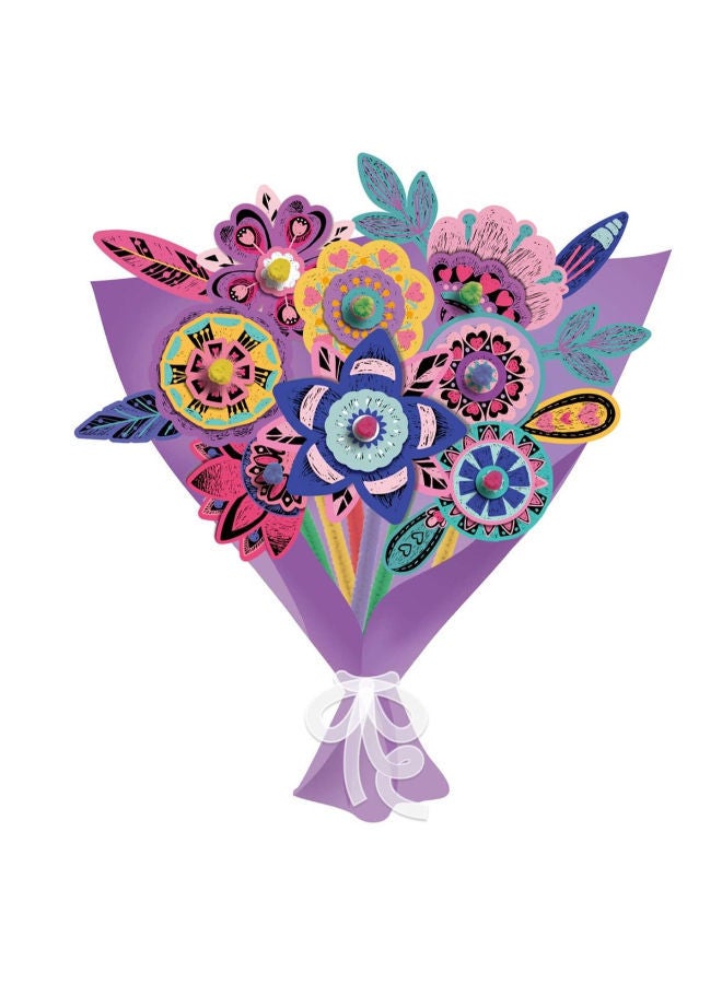 Avenir Scratch Art Bouquet Flower - Image 2