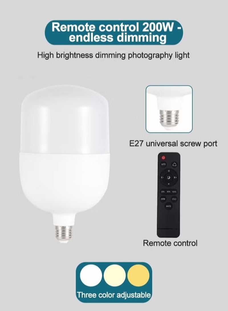 Sharpdo Photography Soft Box Lighting Kit with 200W LED 3 Colors Bulbs Soft Boxes and Carry Bag for Portrait Product Shooting - Image 4