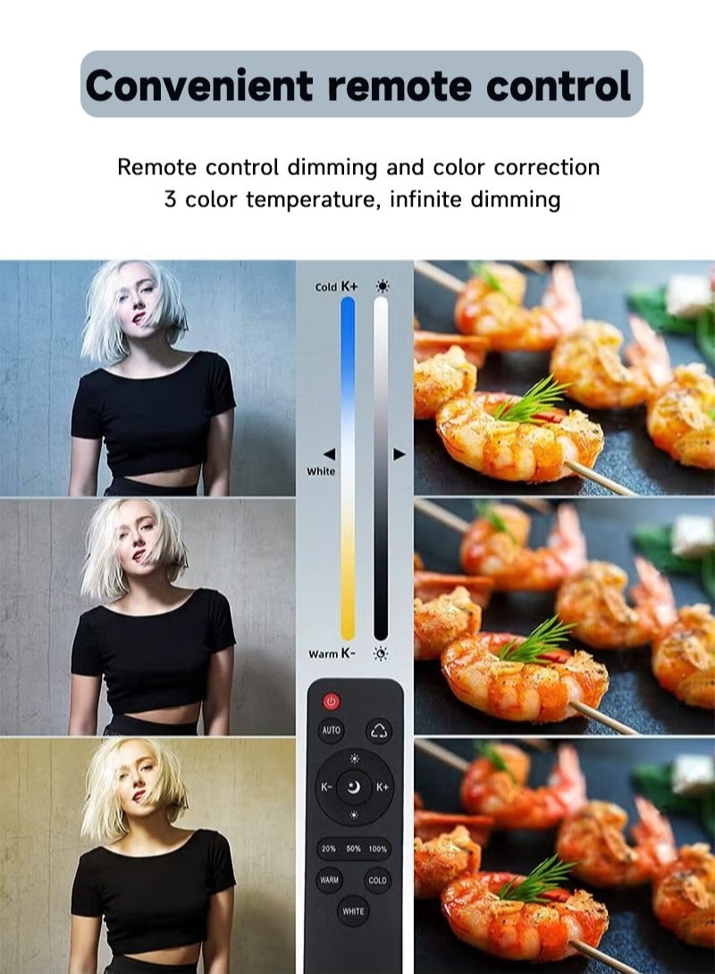 Sharpdo Photography Soft Box Lighting Kit with 200W LED 3 Colors Bulbs Soft Boxes and Carry Bag for Portrait Product Shooting - Image 5