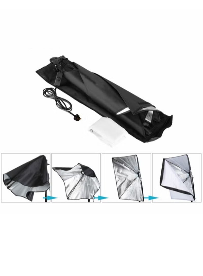 Sharpdo Photography Soft Box Lighting Kit with 200W LED 3 Colors Bulbs Soft Boxes and Carry Bag for Portrait Product Shooting - Image 3