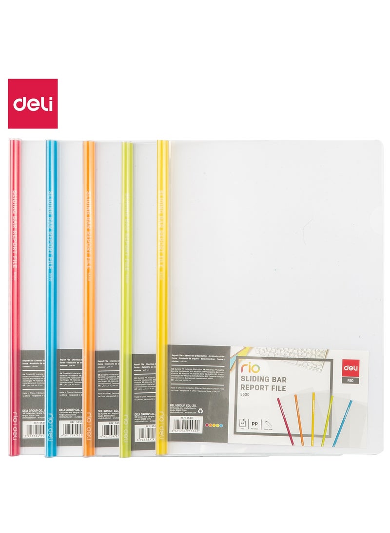 Deli 5-Piece Report File Sliding Bar - Image 1