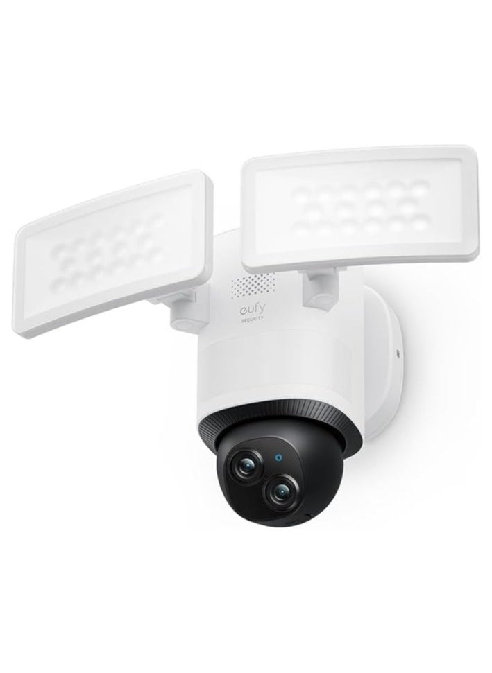 eufy - eufy Security Floodlight Camera E340 Dual Cameras Wired Outdoor Security Camera, 3K Resolution, 360° Pan & Tilt, 24/7 Recording, Dual-Band Wi-Fi, 2,000 Lumens, HomeBase 3 Compatible, No Monthly Fee - Image 1